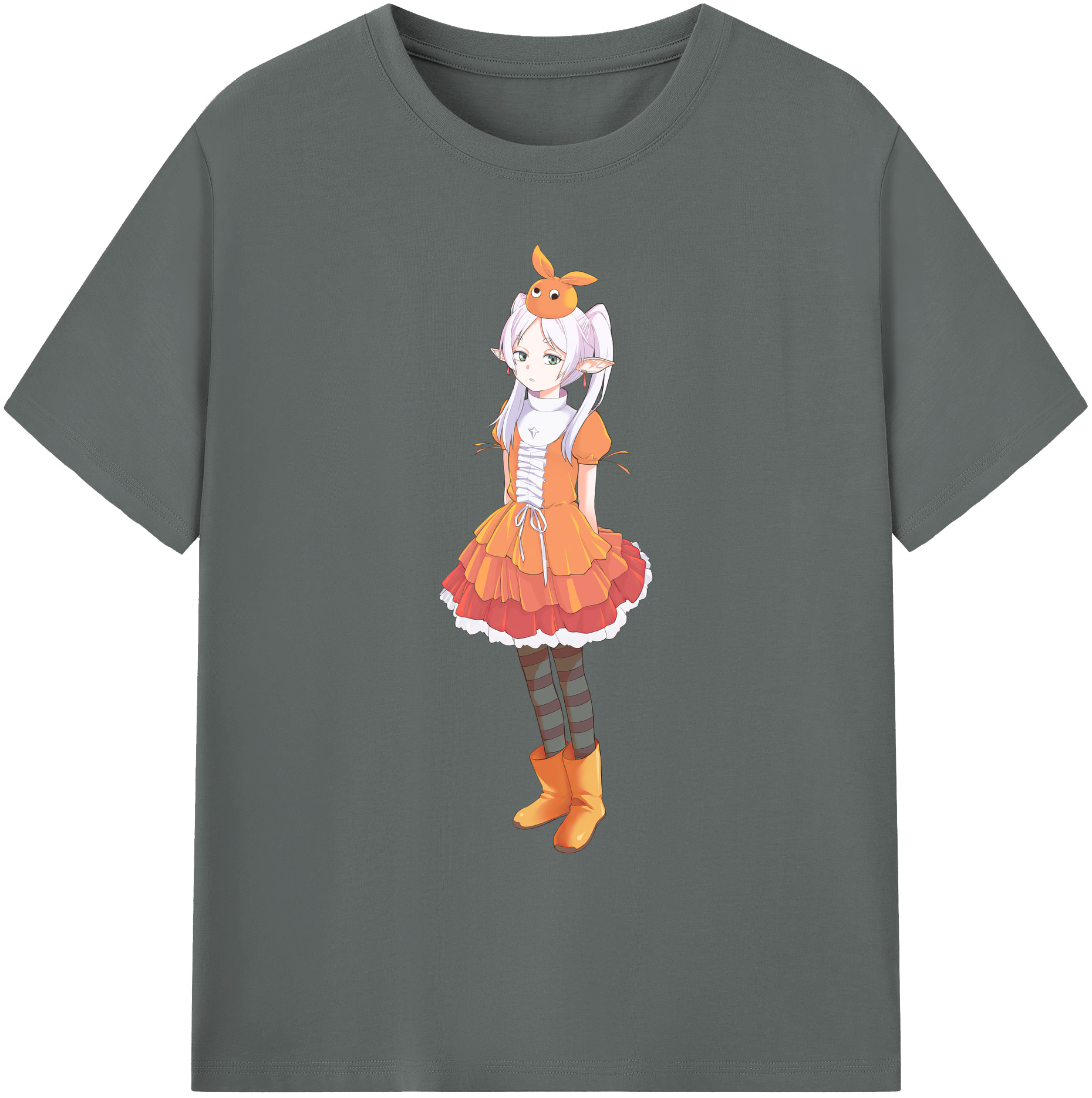 （画像用） 葬送のフリーレン Frieren 綿100％ メンズ半袖Tシャツ｜肌触りやわらか＆通気性